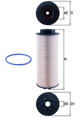 Fuel filter - KX 262D MAHLE