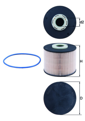 Fuel filter - KX 331D MAHLE