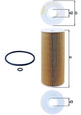 Oil Filter - OX 143D MAHLE
