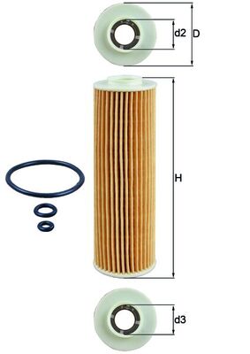 Oil Filter - OX 183/5D1 MAHLE