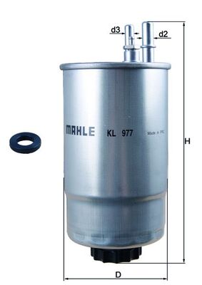 Filtro carburante - KL 977D MAHLE
