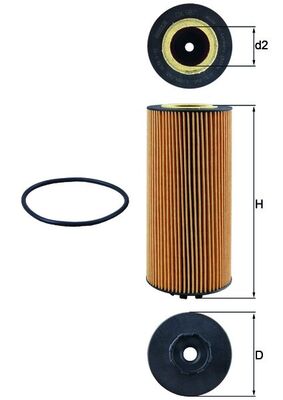 Oil Filter - OX 987D MAHLE