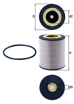 Fuel filter - KX 267D MAHLE