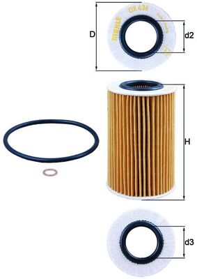 Oil Filter - OX 436D MAHLE