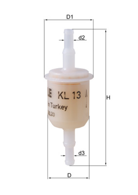 Filtro carburante - KL 13 OF MAHLE