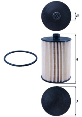 Filtro carburante - KX 226D MAHLE