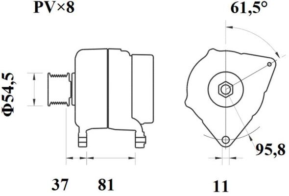 Generator - MG 813 MAHLE