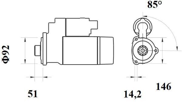 Starter - MS 754 MAHLE