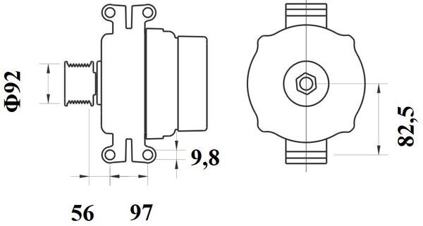 Alternator - MG 799 MAHLE