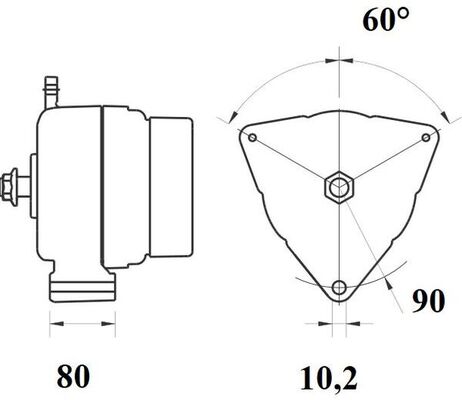 Alternator - MG 809 MAHLE