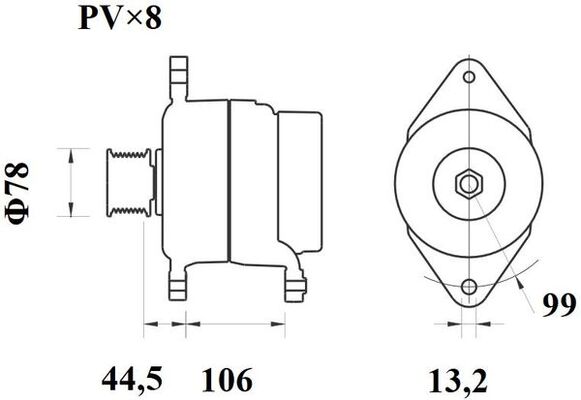 Alternator - MG 817 MAHLE