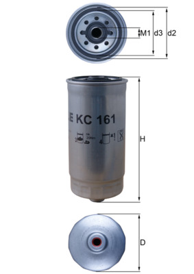 Fuel filter - KC 161 MAHLE