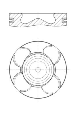 Pistone - 011 PI 00100 000 MAHLE