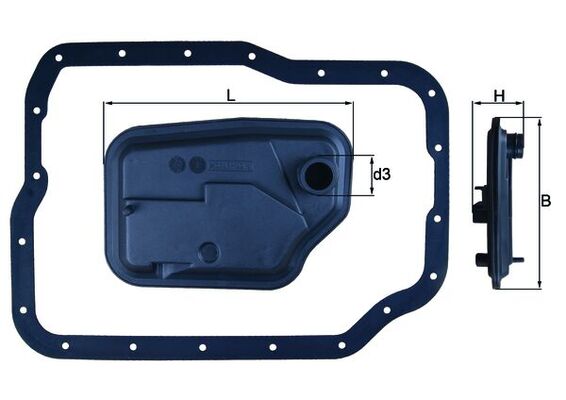 Hydraulic Filter, automatic transmission - HX 149D MAHLE