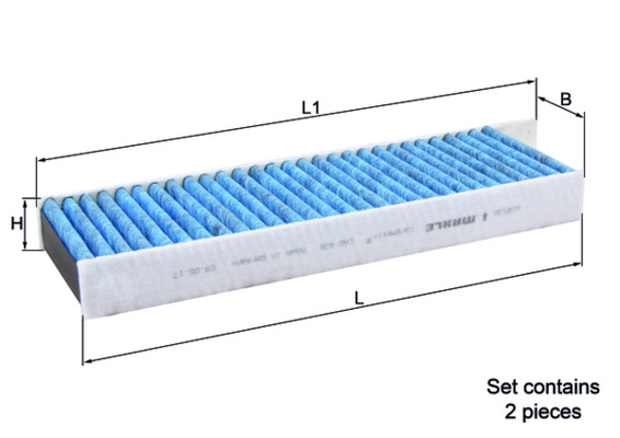Filtro, Aria abitacolo - LAO 428/S MAHLE
