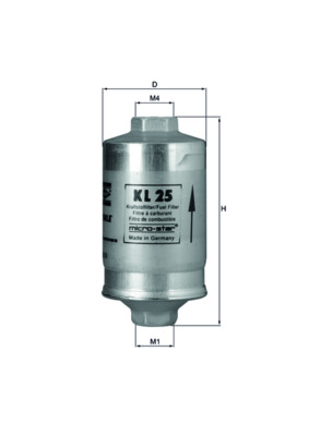 Fuel filter - KL 25 MAHLE