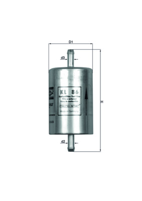 Fuel filter - KL 86 MAHLE