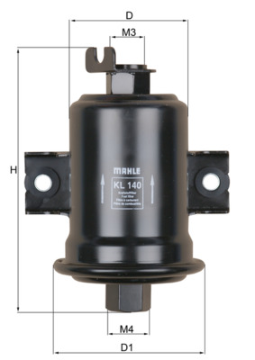 Fuel filter - KL 140 MAHLE