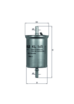 Filtro carburante - KL 165 MAHLE