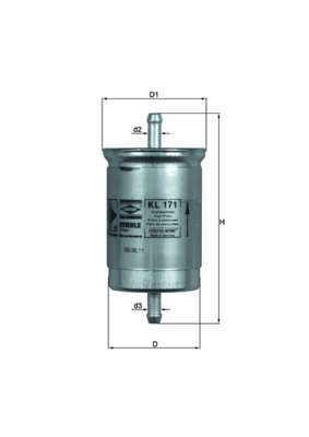 Filtro carburante - KL 171 MAHLE