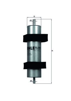 Fuel filter - KL 596 MAHLE