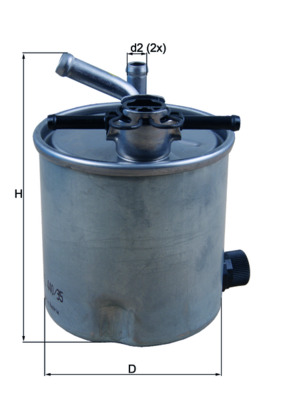 Fuel filter - KL 440/35 MAHLE