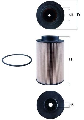 Filtro carburante - KX 191/1D MAHLE