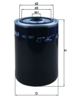 Filtro carburante - KC 197 MAHLE