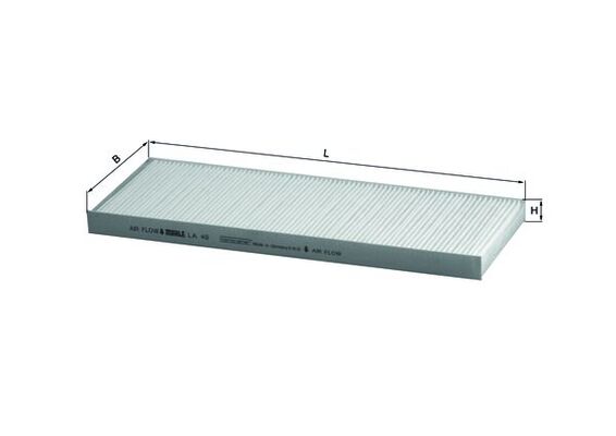 filtras, salono oras - LA 49 MAHLE