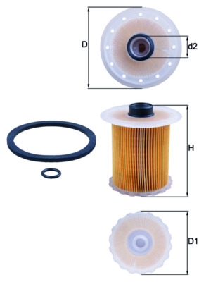 Kraftstofffilter - KX 81D MAHLE