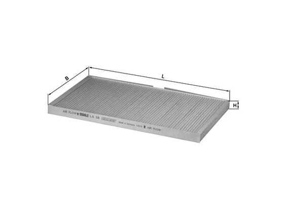 Filter, interior air - LA 58 MAHLE