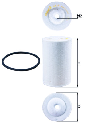 Fuel filter - KX 68D MAHLE