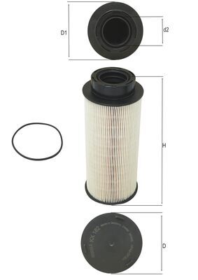 Fuel filter - KX 182D MAHLE