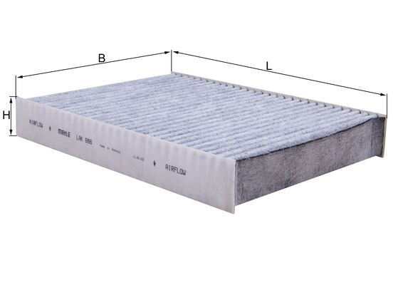 Filter, interior air - LAK 686 MAHLE