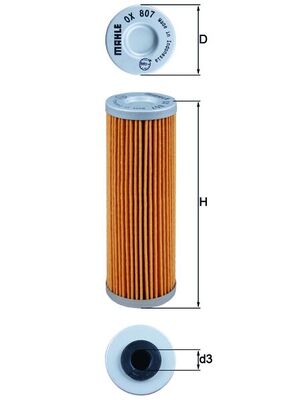 Oil Filter - OX 807 MAHLE