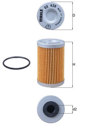 Oil Filter - OX 439D MAHLE