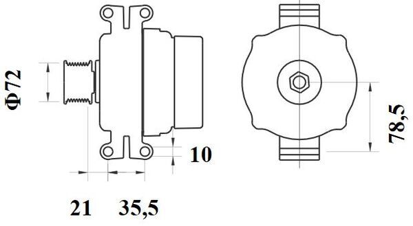 Alternator - MG 797 MAHLE