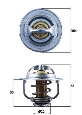 Termostato, Refrigerante - TX 179 89D MAHLE