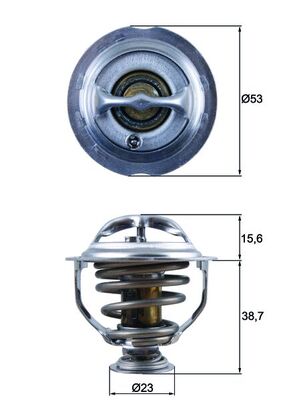 Termostato, Refrigerante - TX 123 95D MAHLE