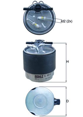Filtro carburante - KL 440/41 MAHLE