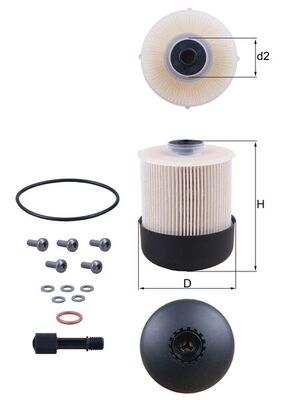 Filtro carburante - KX 338/28D MAHLE