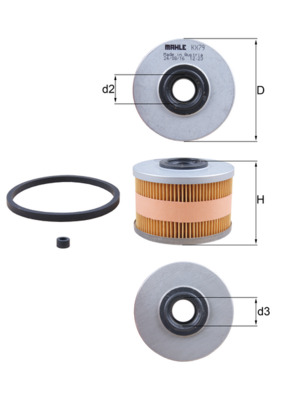 Fuel filter - KX 79D MAHLE