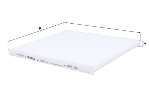 Filter, interior air - LA 1202 MAHLE