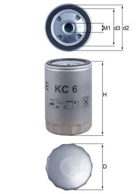 Топливный фильтр - KC 6 MAHLE