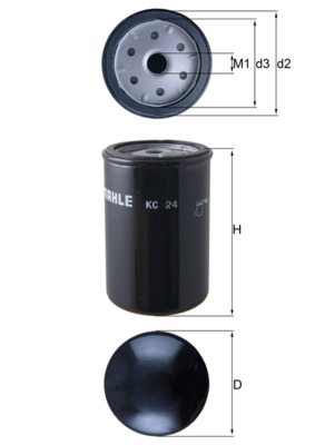 Fuel filter - KC 24 MAHLE