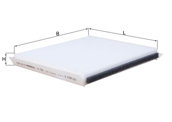 Filter, interior air - LA 362 MAHLE