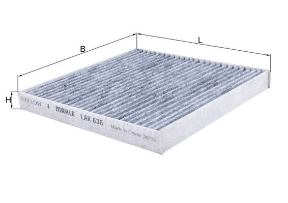 Filter, interior air - LAK 636 MAHLE
