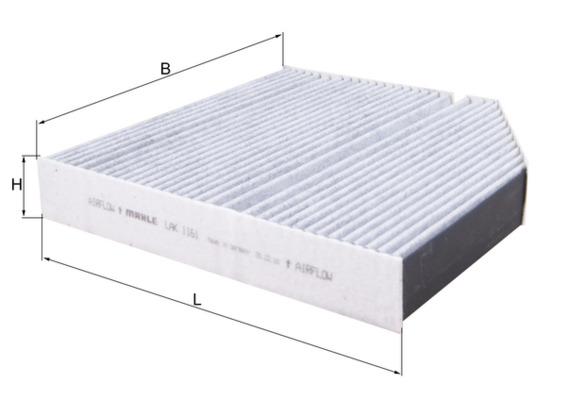 Filter, interior air - LAK 1161 MAHLE