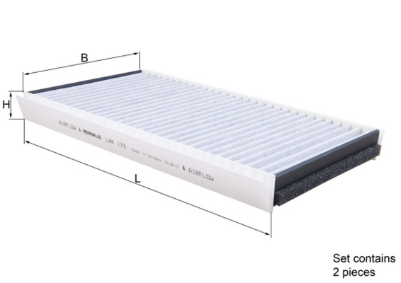 Filtro, Aria abitacolo - LAK 173/S MAHLE