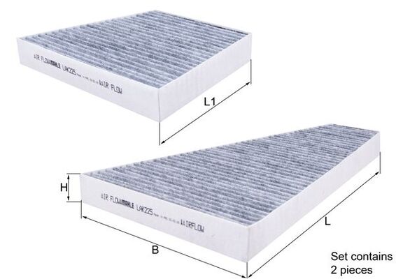 Filter, interior air - LAK 225/S MAHLE